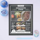 フードメニューフライヤー チラシ (シングル)