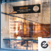 フードメニュー ケータリング レストラン ビジネス ウィンドウサイン (カフェ窓)