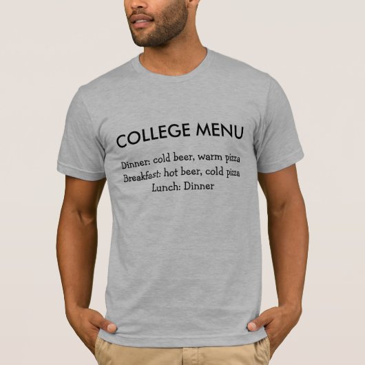 フードユーモア男性用Tシャツ Tシャツ (正面)
