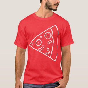 フードラバーピザ用ピザスライス合わせカップル Tシャツ