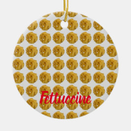 フードラバー用フェツシネパスタ麺パターン セラミックオーナメント
