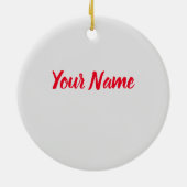 フードラバー用フェツシネパスタ麺パターン セラミックオーナメント (裏面)