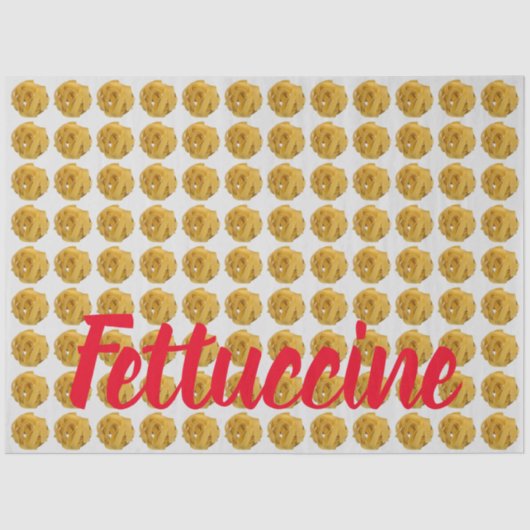 フードラバー用フェツシネパスタ麺パターン 薄葉紙 (正面)