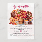 フードラバー、デザートラバーパーティの招待状 ポストカード (正面)