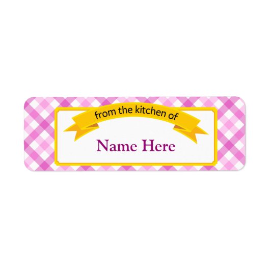 フードラベルのキッチンから – ピンク ラベル (正面)