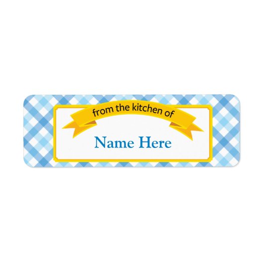 フードラベルのキッチンから – 青 ラベル (正面)