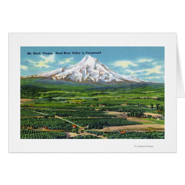 フードリバーバレーと山の空中表示 (正面横)