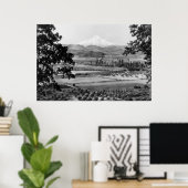 フードリバーバレー写真からフード山 ポスター (ホームオフィス)