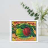 フードリバーApple Crate LabelHood River、または ポストカード (スタンド正面)