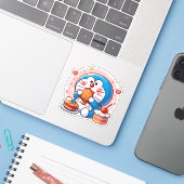 フードリードラえもん シール (ノートパソコンとiPhone)