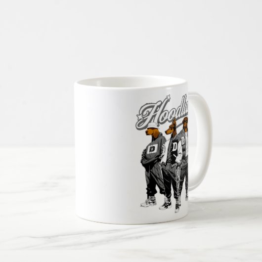 フードルムパック – ストリートウェアドッグ集団グラフィックティー コーヒーマグカップ (正面右)