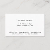 フードレストランサラダ | シェフハットロゴ 名刺 (裏面)