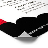 フードワインコルクアートデコシェフケータリングディナーメニュー ポスター (角)