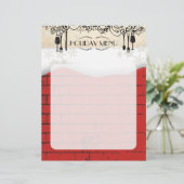 フードワインブリックのクリスマスホリデーメニューのレターヘッド (スタンド正面)