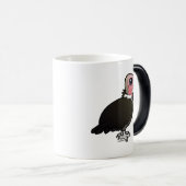 フード付きのハゲタカのマグ モーフィングマグカップ (正面右)