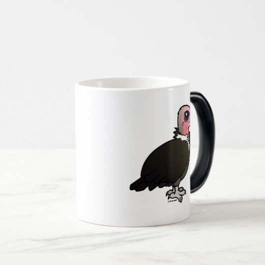 フード付きのハゲタカのマグ モーフィングマグカップ (正面右)