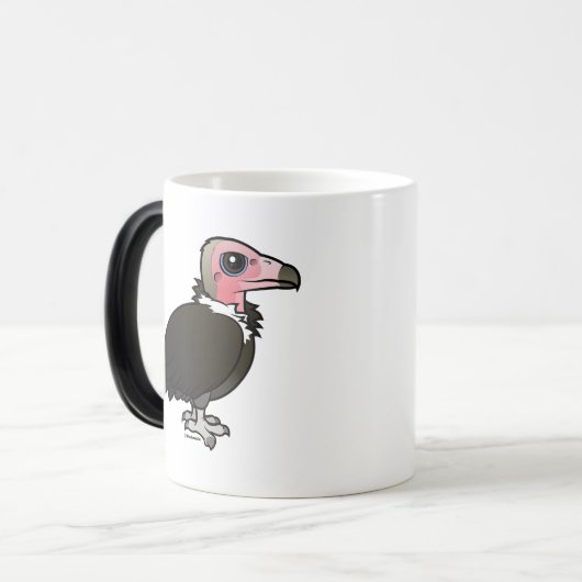 フード付きのハゲタカのマグ モーフィングマグカップ (正面左)