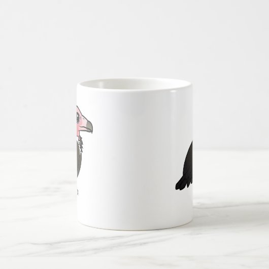 フード付きのハゲタカのマグ モーフィングマグカップ (中央)