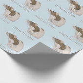 フード付きのラットの石のAgoutiのフード付きのラット ラッピングペーパー (角)