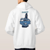 フード付きスウェットシャツと名前をカスタムする番号 パーカ (裏面)