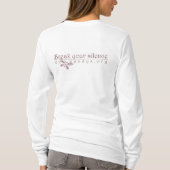 フード付きスウェットシャツは自由に住んでいます Tシャツ (裏面)