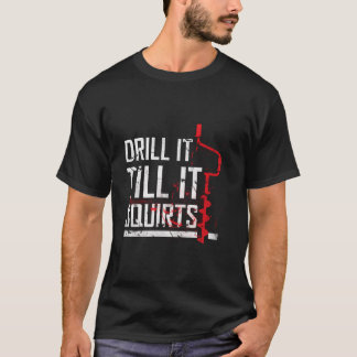 フード付きスウェットシャツを吹き出すまでドリル Tシャツ