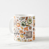 フード付きスウェットシャツカスタムムグビベス コーヒーマグカップ (正面左)