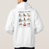 フード付きスウェットシャツクレンストアップLLC パーカ (裏面)