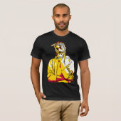 フード付きスウェットシャツスタイリッシュとTシャツのアートデザイン Tシャツ (正面フル)