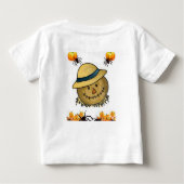 フード付きスウェットシャツハロウィーン幼児 ベビーTシャツ (裏面)