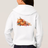 フード付きスウェットシャツ秋ユニセックスフード付きスウェットシャツ (裏面)