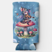 フード付きスウェットシャツ遊のヴァイオラの妖精 スリム缶クーラー (裏面)