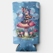 フード付きスウェットシャツ遊のヴァイオラの妖精 スリム缶クーラー (正面)