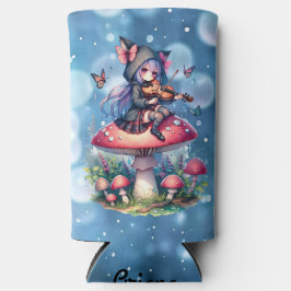 フード付きスウェットシャツ遊のヴァイオラの妖精 スリム缶クーラー