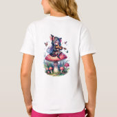 フード付きスウェットシャツ遊のヴァイオラの妖精 Tシャツ (裏面)