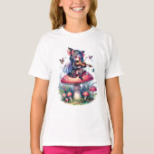 フード付きスウェットシャツ遊のヴァイオラの妖精 Tシャツ (正面)