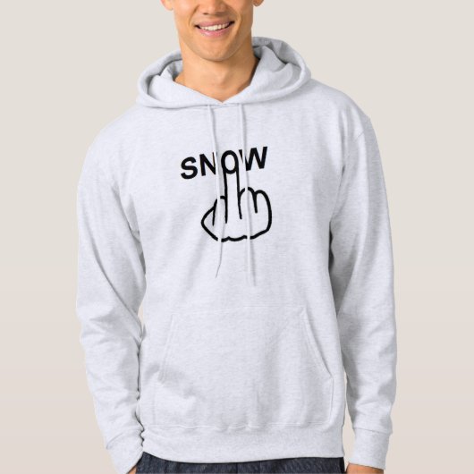 フード付きスウェットシャツ雪フリップ パーカ (正面)