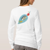 フード付きスウェットシャツ鳥 Tシャツ (裏面)