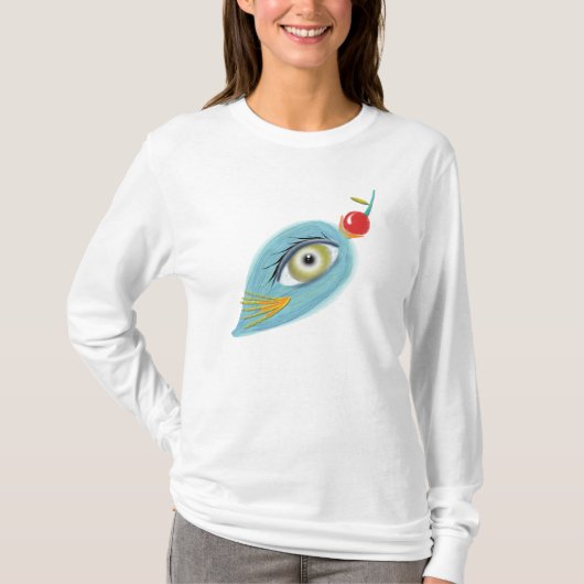 フード付きスウェットシャツ鳥 Tシャツ (正面)