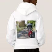 フード付きスウェットシャツ (裏面)