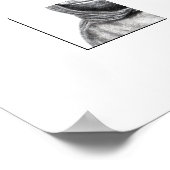 フード付きスウェットシャツ（雪） ポスター (角)