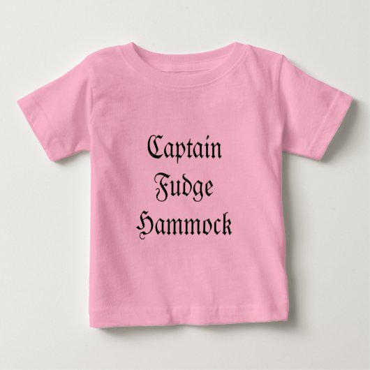 フード付きハンモック船長 ベビーTシャツ (正面)