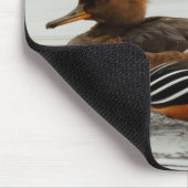 フード付きマガモの出会い マウスパッド (コーナー)