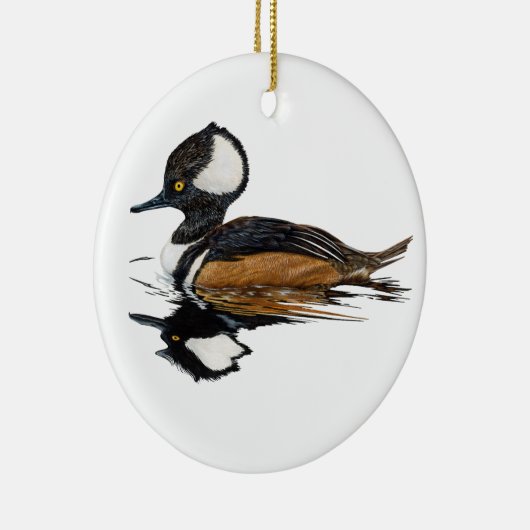 フード付きメルガンサーセラミックオーナメント セラミックオーナメント (右)