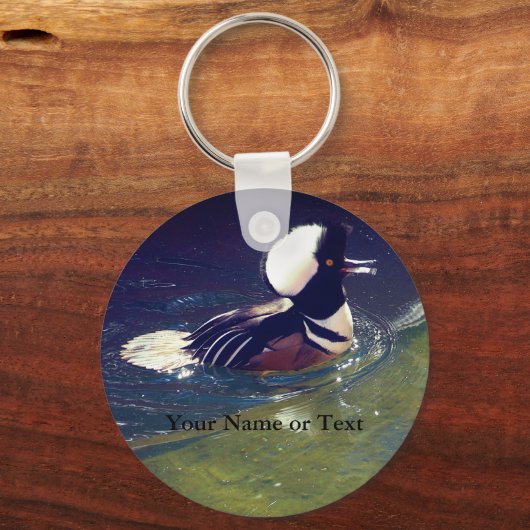 フード付きメルガンザーキーチェーン キーホルダー (正面)