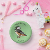 フード付きメルガンザー鳥の漫画イラストレーション ペーパーボウル (パーティー)