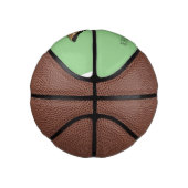 フード付きメルガンザー鳥の漫画イラストレーション ミニバスケットボール (右)