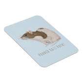 フード付きラットのロックアゴーティフード付きラット マグネット (右側)