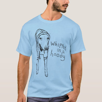 フード付で鞭打つ Tシャツ