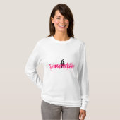 フード付ピンクLinewife Tシャツ (正面フル)